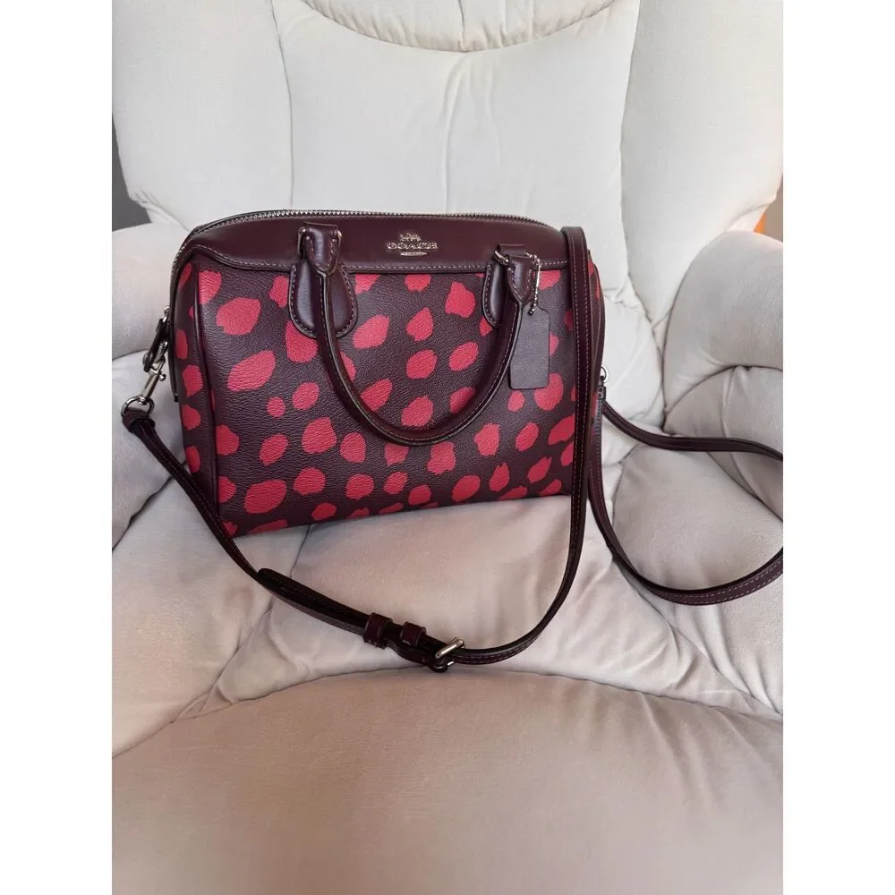 Coach Mini Bennett Satchel with Deer Spot Print